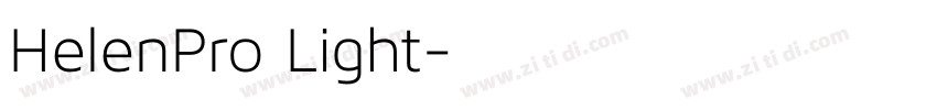 HelenPro Light字体转换